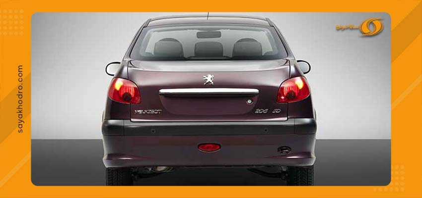 فروش اقساطی 206 صندوقدار v8 5 پشت خودرو ۲۰۶ صندوقدار