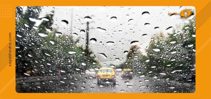 رانندگی در هوای بارانی